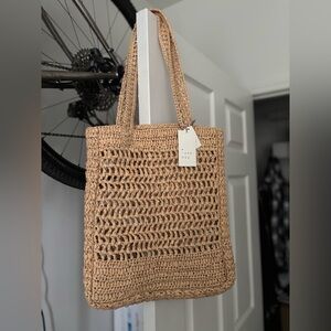 A New Day Natural Woven Tote